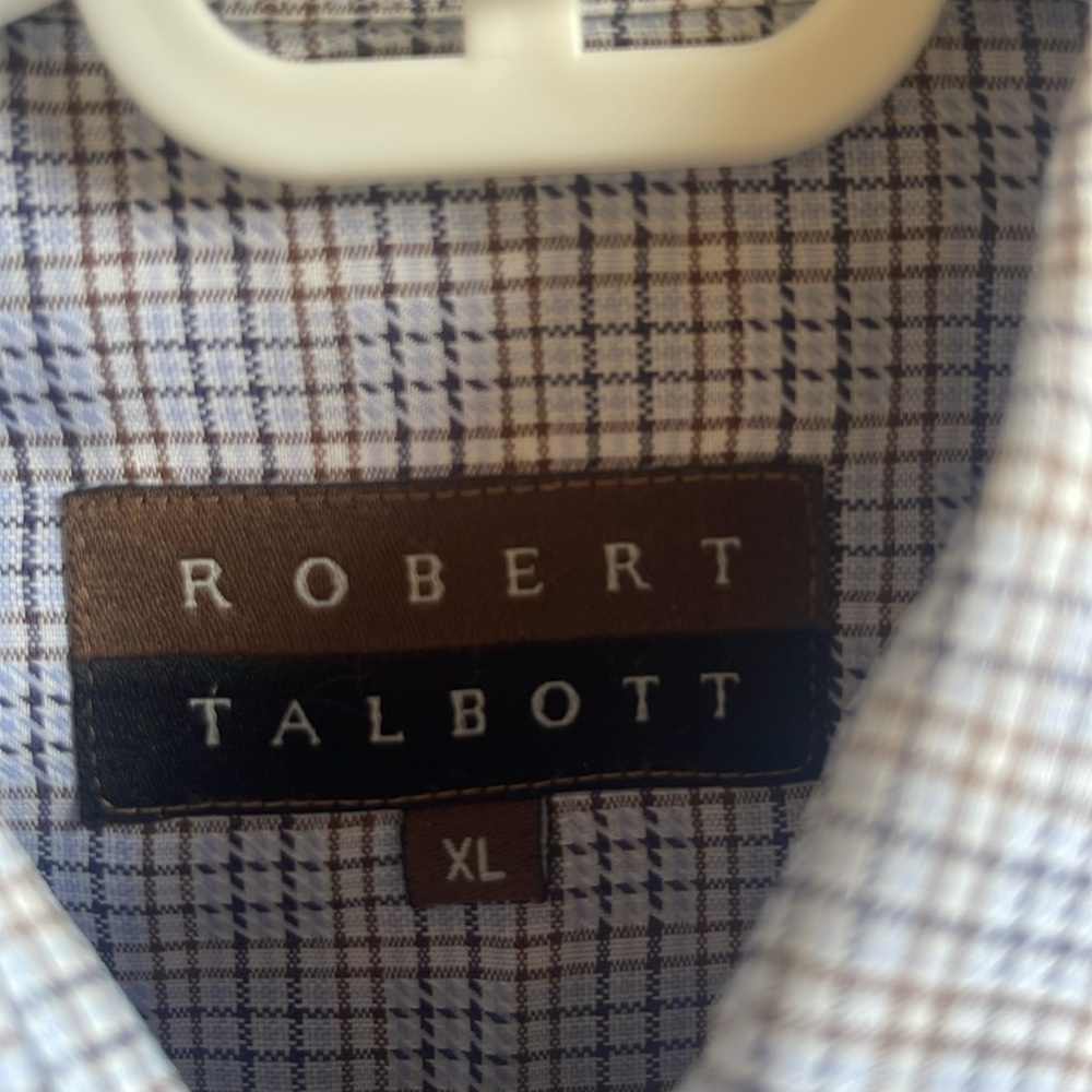 Robert Talbott Plaid Long Sleeve Button Down, Xl - image 8